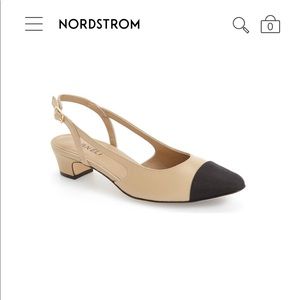 Chanel Inspired Two-tone slingback pump, BNIB